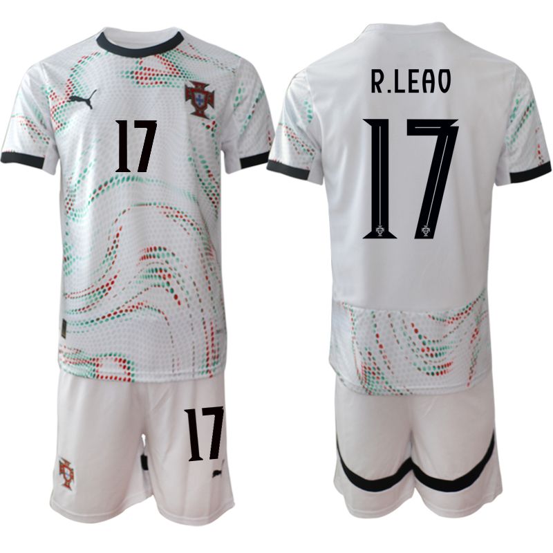 Men 2025-2026 Season Portugal away White #17 Soccer Jersey